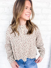 Load image into Gallery viewer, Cozy Season Brown Multi Top
