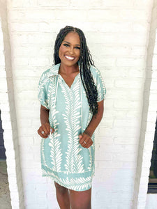 In The Distance Mint Dress