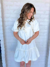 Load image into Gallery viewer, Classy Viewings Ivory Twill Dress