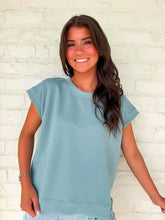 Load image into Gallery viewer, In A Daydream Blue Gray Scuba Top