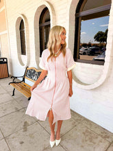 Load image into Gallery viewer, One Love Pink Midi Dress