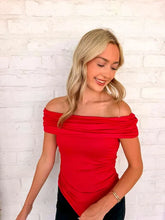 Load image into Gallery viewer, Way To Go Red Fold Over Top
