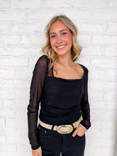 Load image into Gallery viewer, Forgive Me Not Black Top