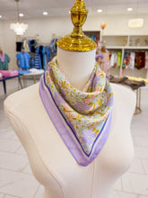 Load image into Gallery viewer, Delicate Floral Silk Bandana Scarf