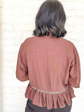 Load image into Gallery viewer, Fall Is Arriving Brown Top