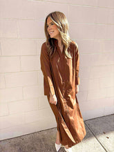 Load image into Gallery viewer, Fall Frenzy Brown Dress