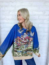 Load image into Gallery viewer, Queen Of Sparkles Multi Santa in the Swamp Sweatshirt
