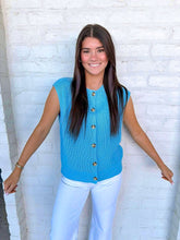 Load image into Gallery viewer, Refine Your Design Blue Top