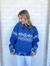 Load image into Gallery viewer, On The Bright Side Blue Sweater