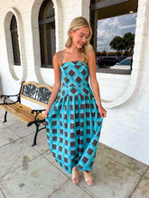 Load image into Gallery viewer, Like Old Times Blue Polka Dot Dress