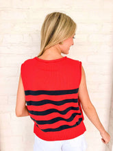 Load image into Gallery viewer, Safe Travels Navy/Red Top