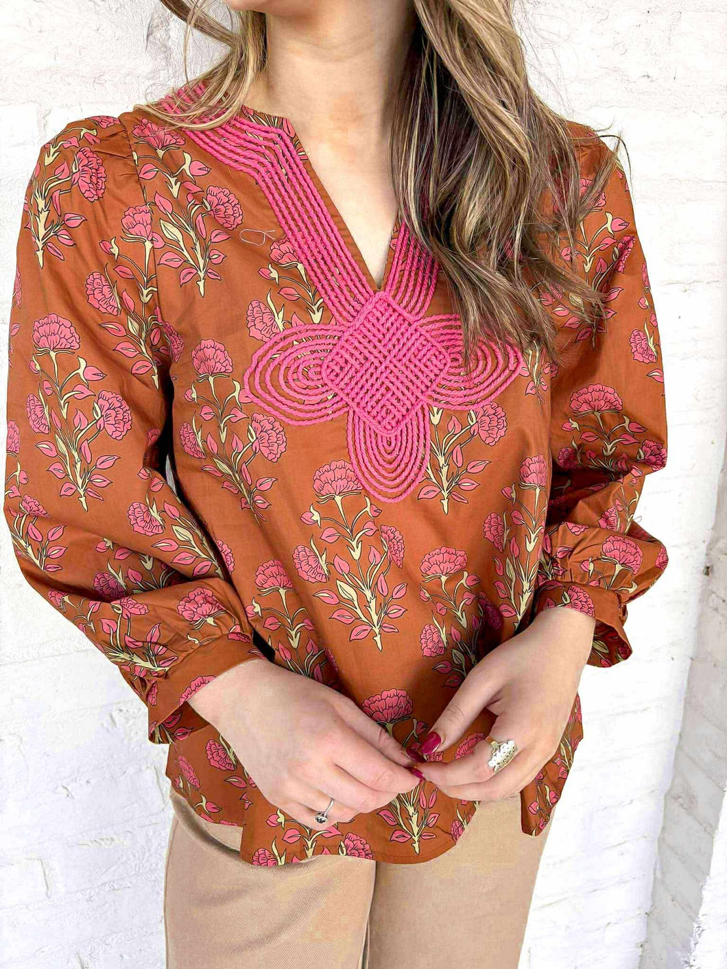 Change Everything Brown Top