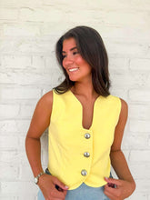 Load image into Gallery viewer, First Class Lemon Vest Top