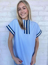 Load image into Gallery viewer, THML Counting The Days Blue Top