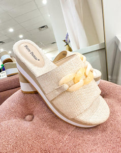 Saint Cream Platform Wedge