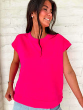 Load image into Gallery viewer, In A Daydream Hot Pink Scuba Top