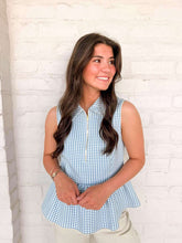 Load image into Gallery viewer, Over The Hill Blue Stripe Top