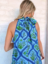 Load image into Gallery viewer, Traces Of Spring Blue Dress