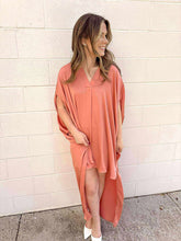 Load image into Gallery viewer, Give Me Your Number Details Peach Dress