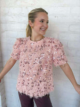 Load image into Gallery viewer, THML Celebrate Goodness Pink Top