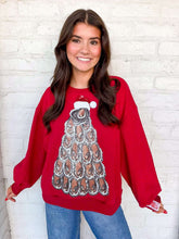 Load image into Gallery viewer, Queen Of Sparkles Oyster Christmas
Tree Sweatshirt