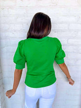 Load image into Gallery viewer, Stay Tuned Green Top