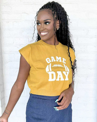Game Day Excitement Gold Top