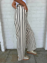 Load image into Gallery viewer, On The Stripe Side Black Pants