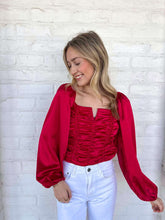 Load image into Gallery viewer, Made For Now Red Bodysuit