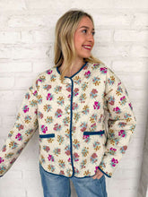 Load image into Gallery viewer, THML Floral Files Cream Jacket