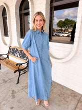 Load image into Gallery viewer, The Only Thing Light Denim Dress