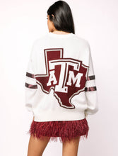 Load image into Gallery viewer, Queen Of Sparkles Texas A&amp;M Mascot Oversized Sweatshirt