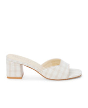 Load image into Gallery viewer, Birdie Natural Checkered Heel