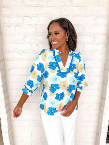 Arrival Time Blue Top