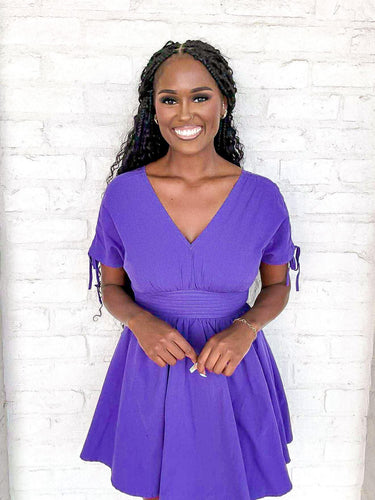 Stay The Night Purple Dress