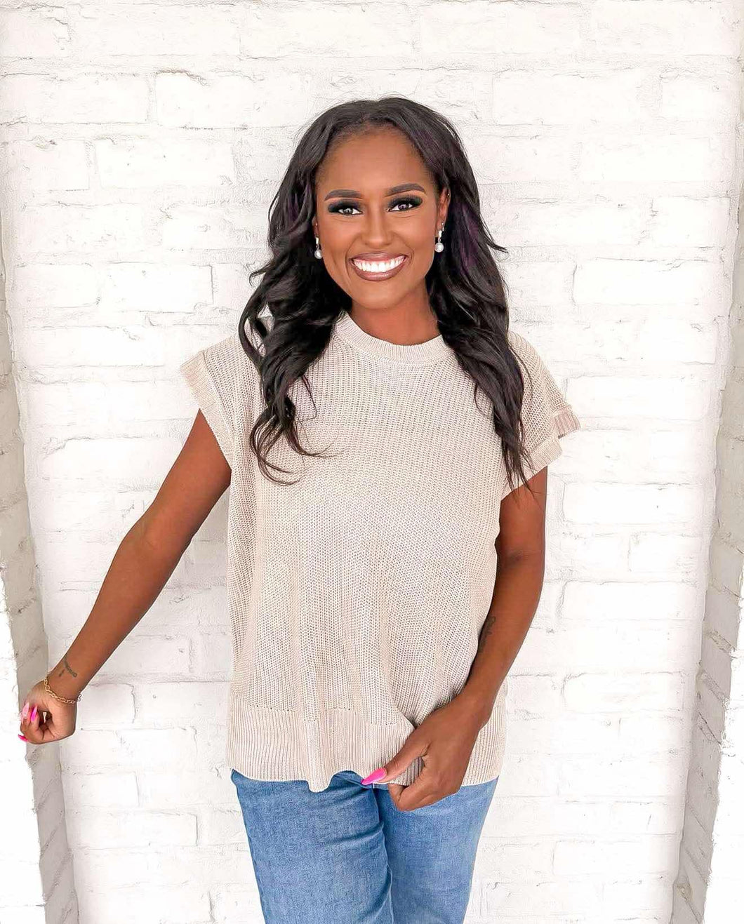 True Wish Beige Top
