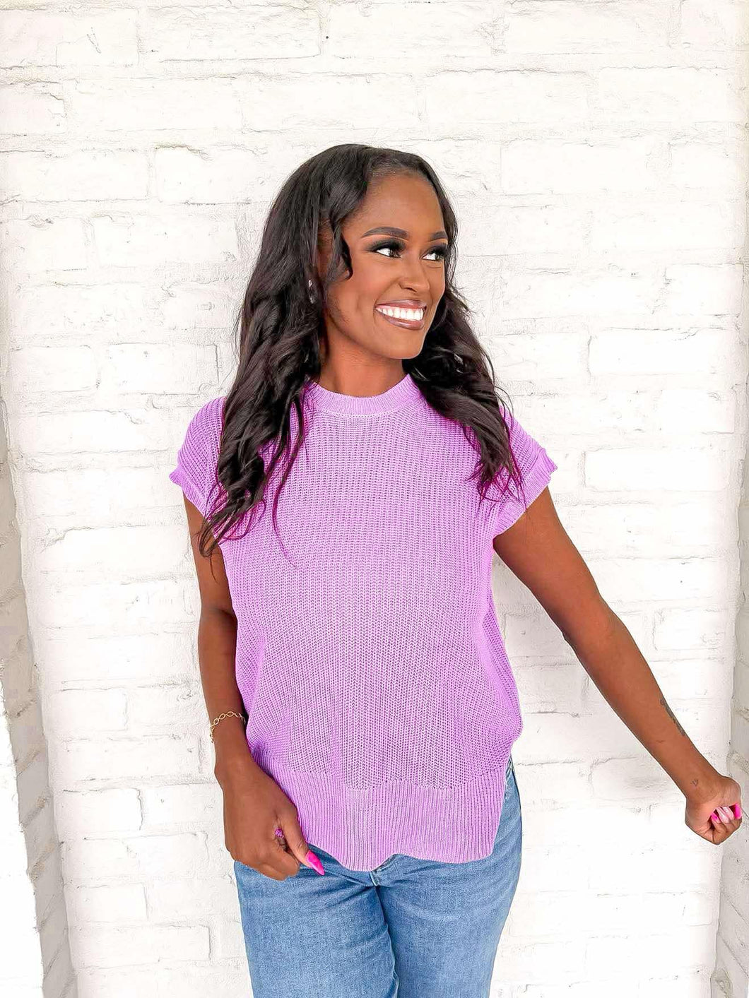 True Wish Bright Mauve Top