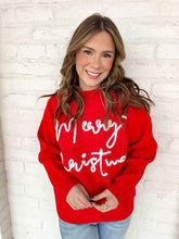 Load image into Gallery viewer, Merry Christmas Red Sweater