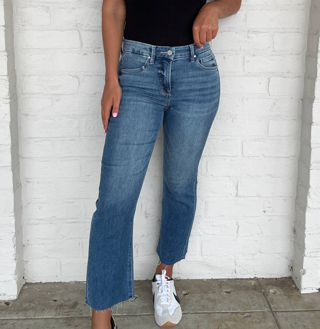 For The Good Medium High Rise Crop Straight Jean