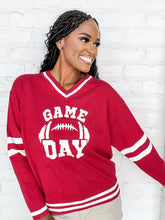 Load image into Gallery viewer, Varsity Game Day Red Top