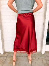 Load image into Gallery viewer, Take Me Home Burgundy Skirt