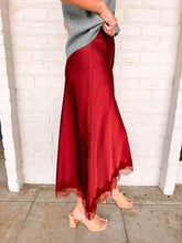 Load image into Gallery viewer, Take Me Home Burgundy Skirt