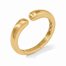 Load image into Gallery viewer, Julie Vos solara demi cuff, Gold bracelet, old cuff, gold bracelet on womens arm