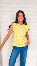 Load image into Gallery viewer, Polka Dot Power Yellow Top