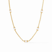 Load image into Gallery viewer, Julie Vos Hydra Delicate Station Gold Pearl Necklace