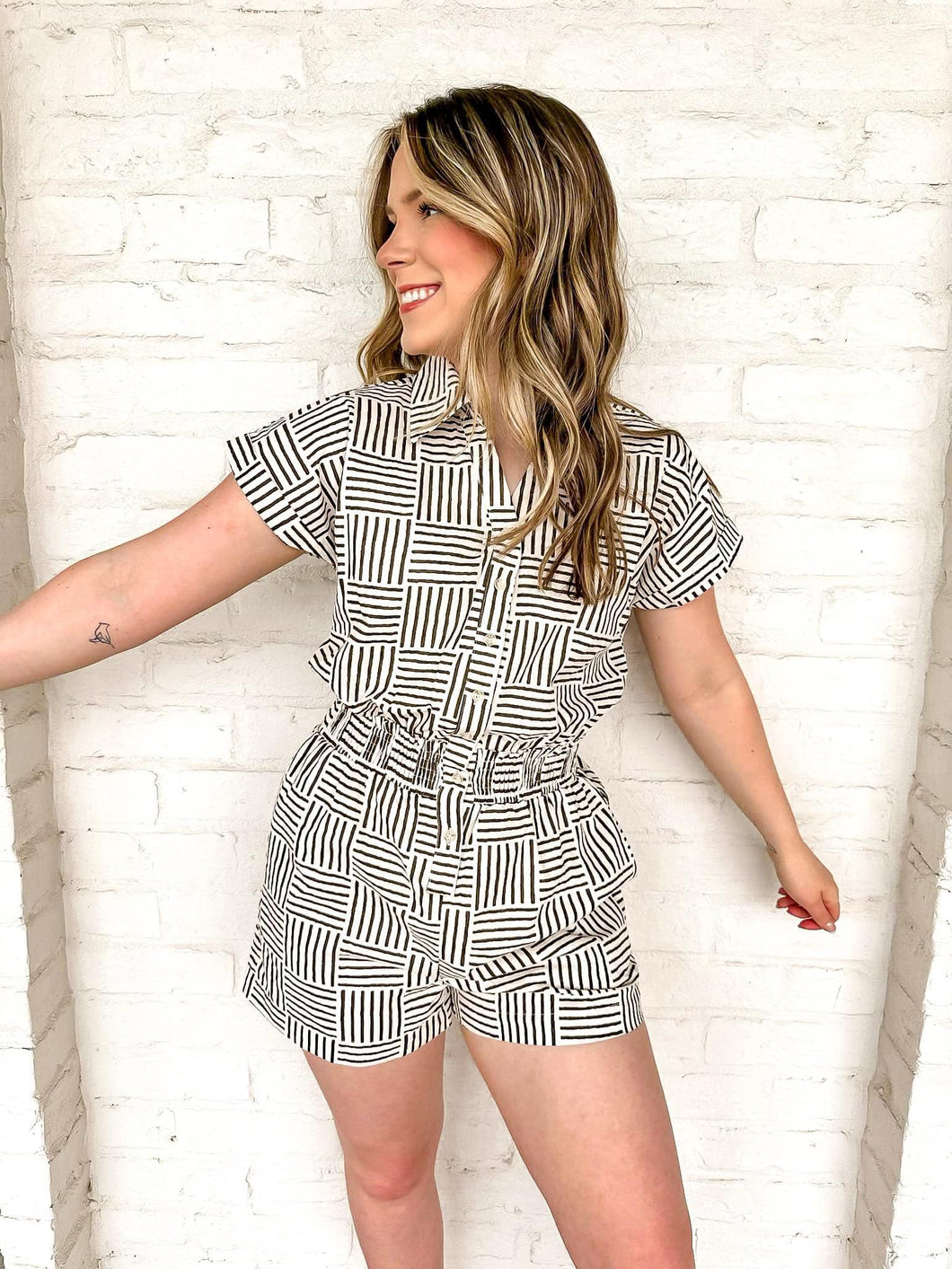 Evaluate The Way Tan Romper