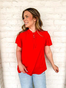 Fearless And Beautiful Red Top
