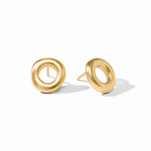 Load image into Gallery viewer, Julie Vos Wave Circle Gold Stud