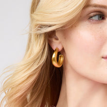 Load image into Gallery viewer, Julie Vos Wave Gold Large Hoop