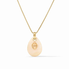 Load image into Gallery viewer, Julie Vos Carnaby Pendant Gold &amp; Acrylic Ivory Necklace